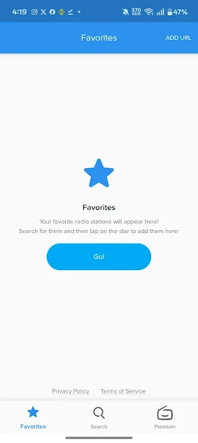 Screenshot of Simple Radio Android